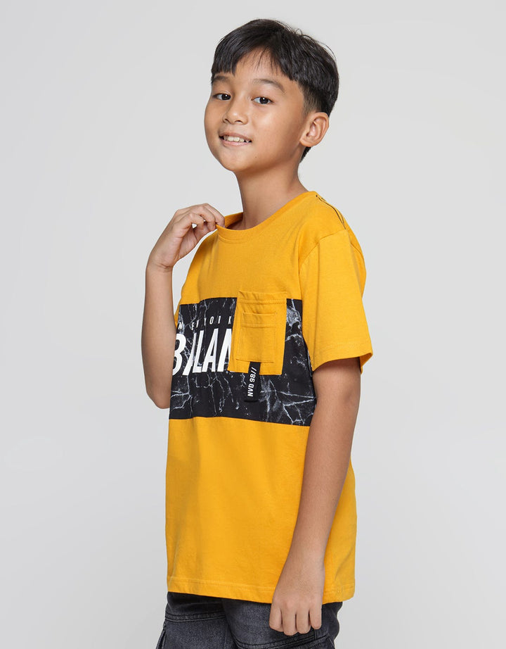 Nevada Cut Sew Pocket Kaos Anak Laki-laki