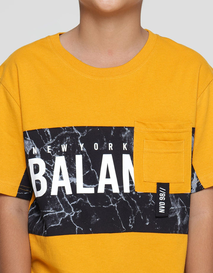 Nevada Cut Sew Pocket Kaos Anak Laki-laki