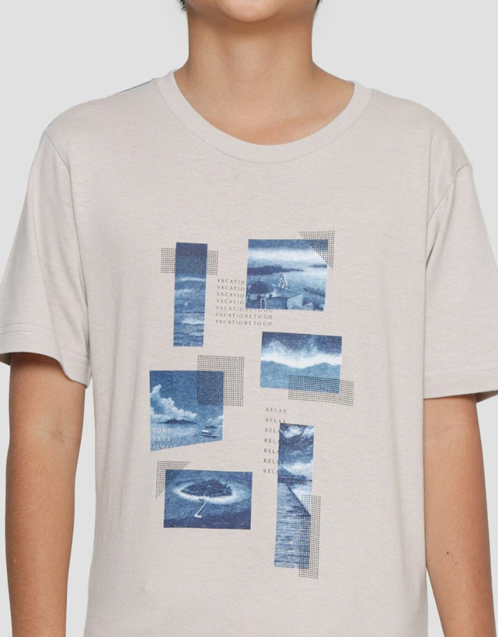 Nevada Ocean Photoprint Kaos Anak Laki-laki
