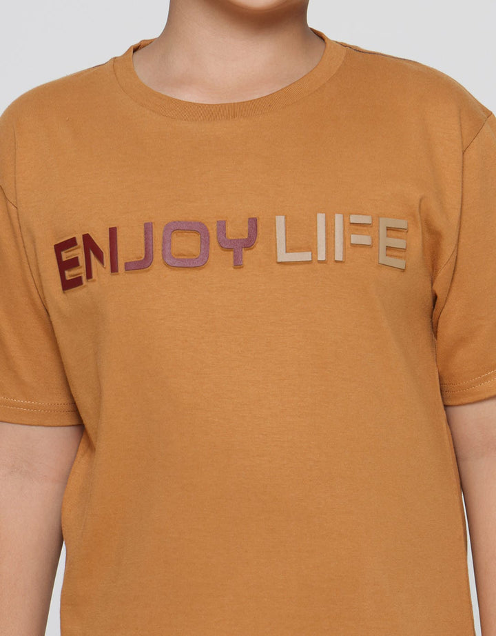 Nevada Short Sleeve T-Shirt Print Bamboo App Enjoy Life