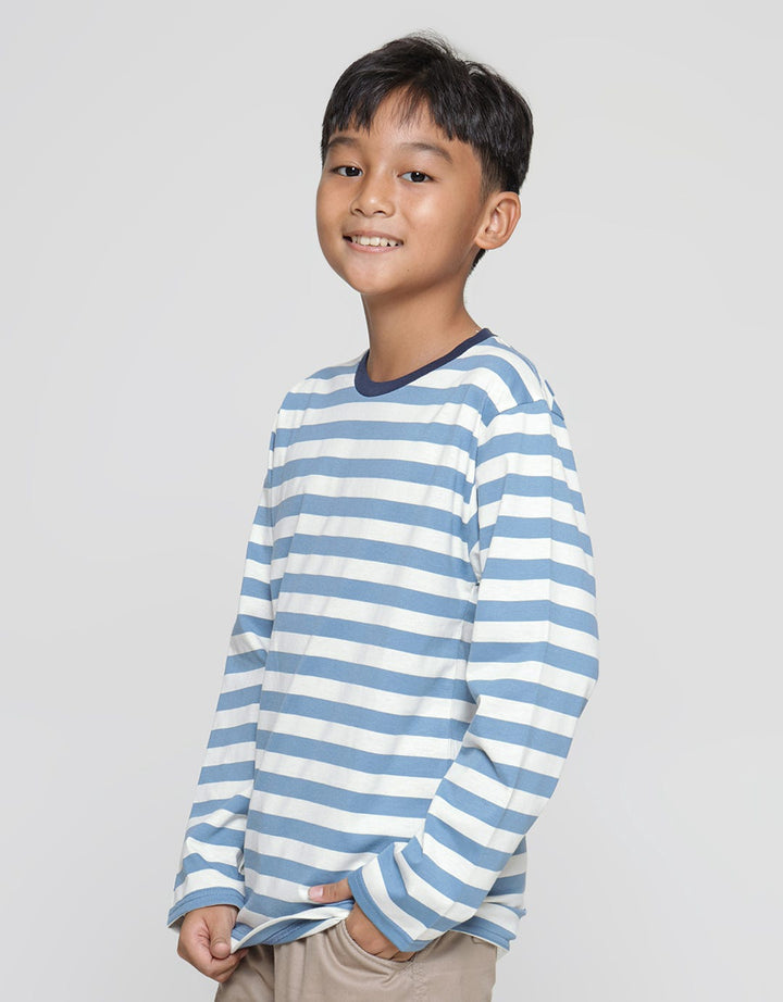 Nevada Yarndyed Stripe Kaos Anak Laki-laki
