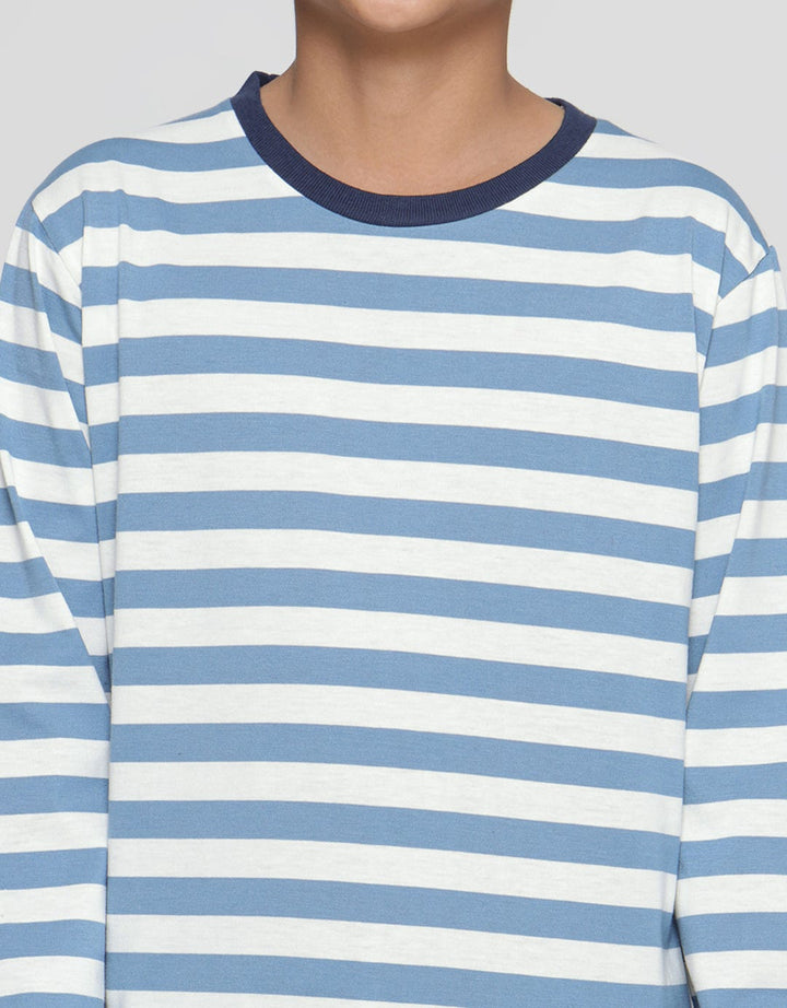 Nevada Yarndyed Stripe Kaos Anak Laki-laki
