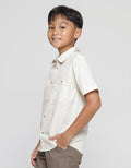 Nevada Print Splash Kemeja Lengan Pendek Anak Laki-Laki