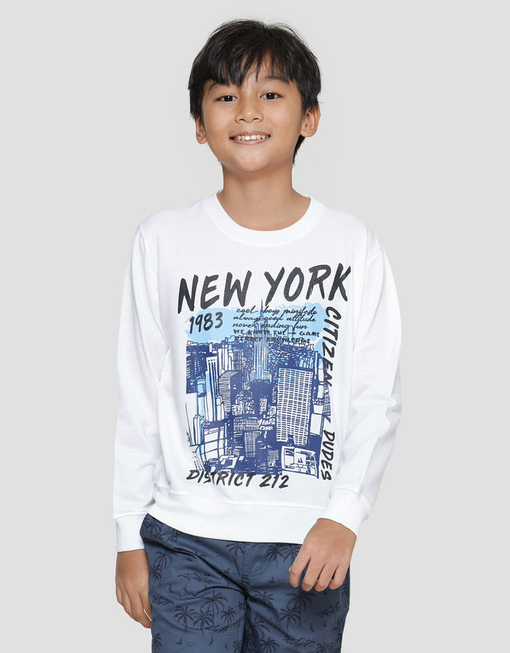 Nevada Print City Boys Non Hoodie Sweater