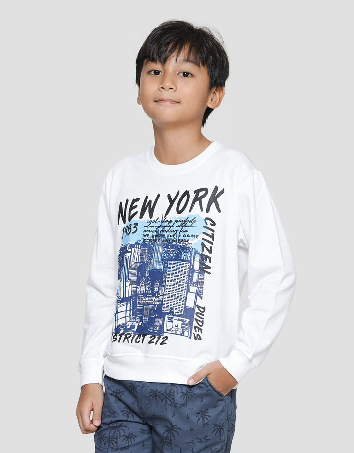 Nevada Print City Boys Non Hoodie Sweater