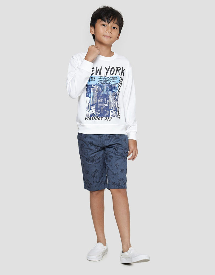 Nevada Print City Boys Non Hoodie Sweater