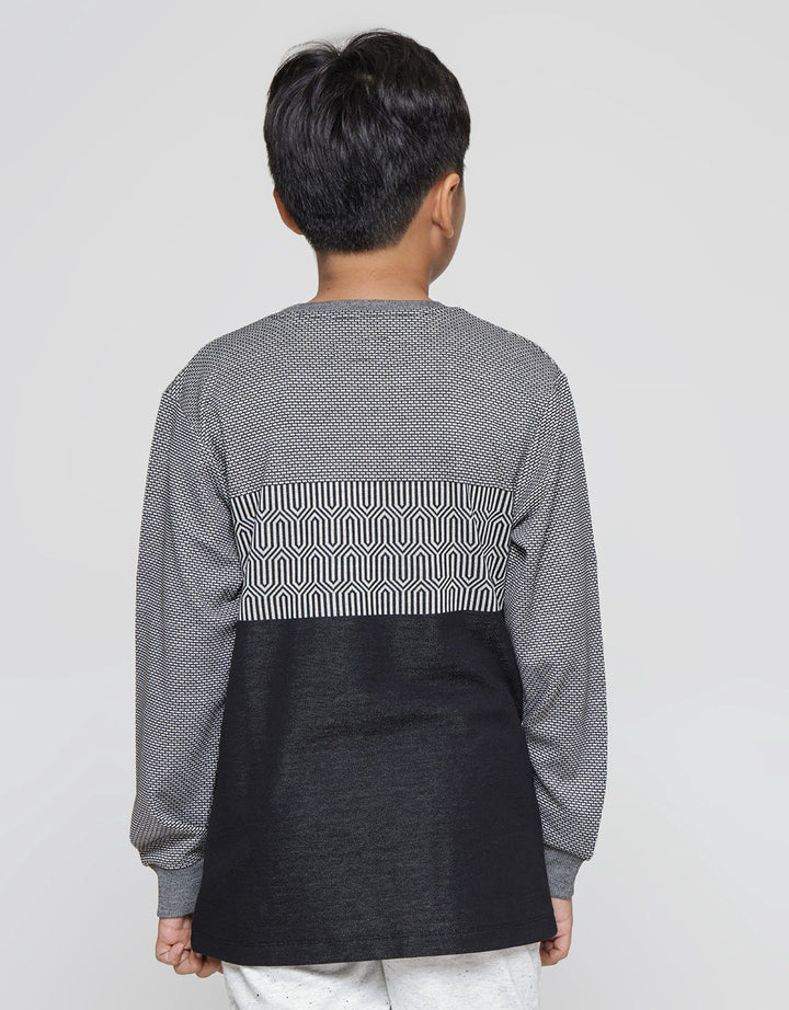 Nevada Knit Textured Sweater Anak Laki-laki