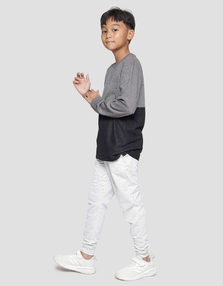 Nevada Knit Textured Sweater Anak Laki-laki