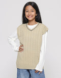 Nevada Vest1 Girls' Sleeves Less Sweater Vest