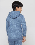 Nevada Sweater Hoodie Rotary Blue Abstract