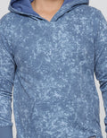 Nevada Sweater Hoodie Rotary Blue Abstract