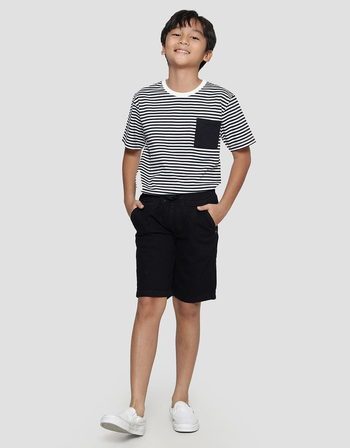 Nevada Karet Washing Solid Celan Denim Anak Laki-Laki