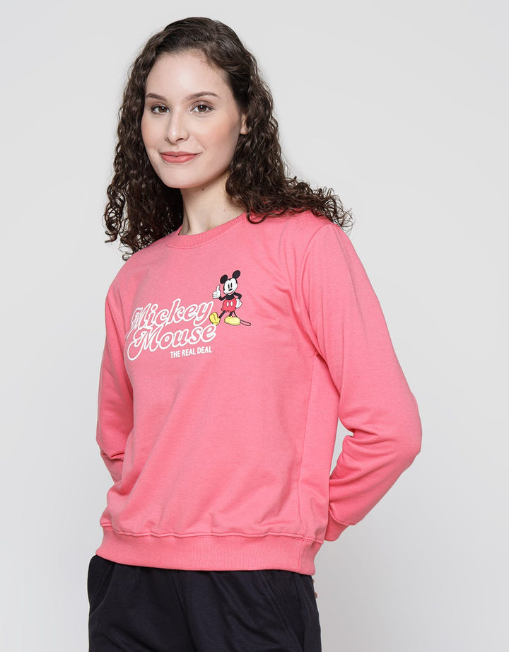 Disney Print Puff Mickey Mouse Sweater for Women