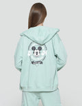Disney Jaket Wanita Print Mickey Puff