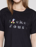 Disney Mickey Mouse Print Kaos Wanita