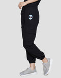 Disney Celana Jogger Cargo Wanita Print Mickey Puff
