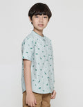 Little M Fullprint Dino Slub Koko Lengan Pendek Anak Laki-laki