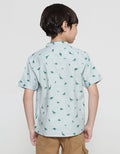 Little M Fullprint Dino Slub Koko Lengan Pendek Anak Laki-laki