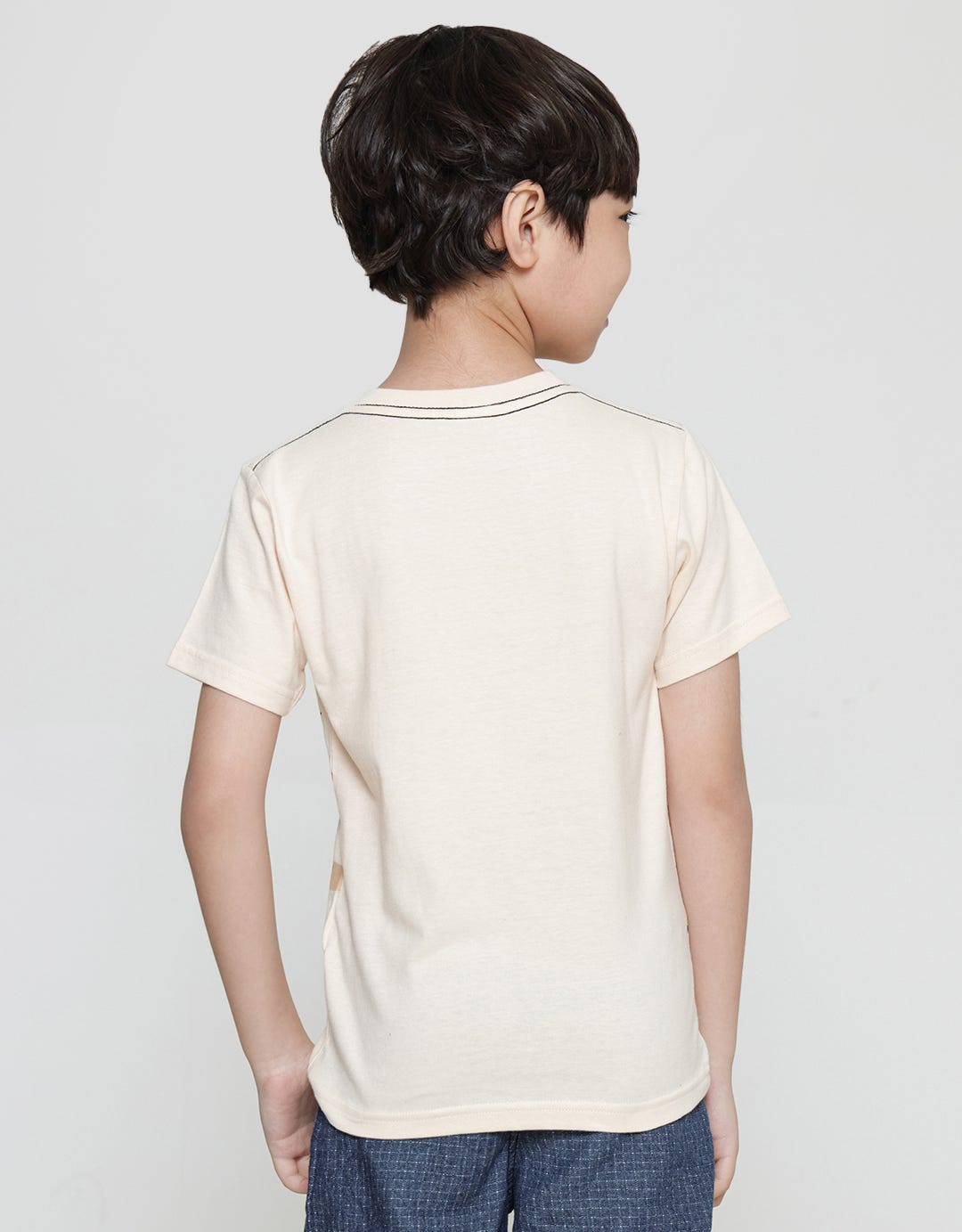 Little M Dino Cartoon Kaos Anak Laki-laki