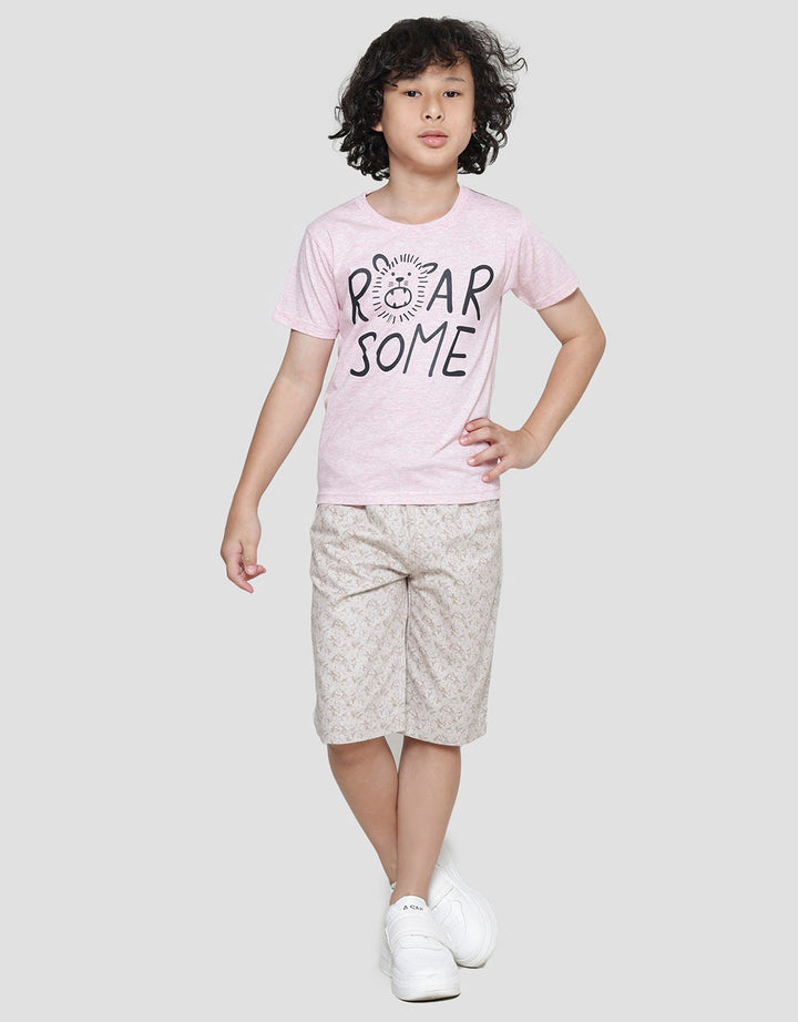 Little M Roar Some Boys Short Sleeve T-Shirt