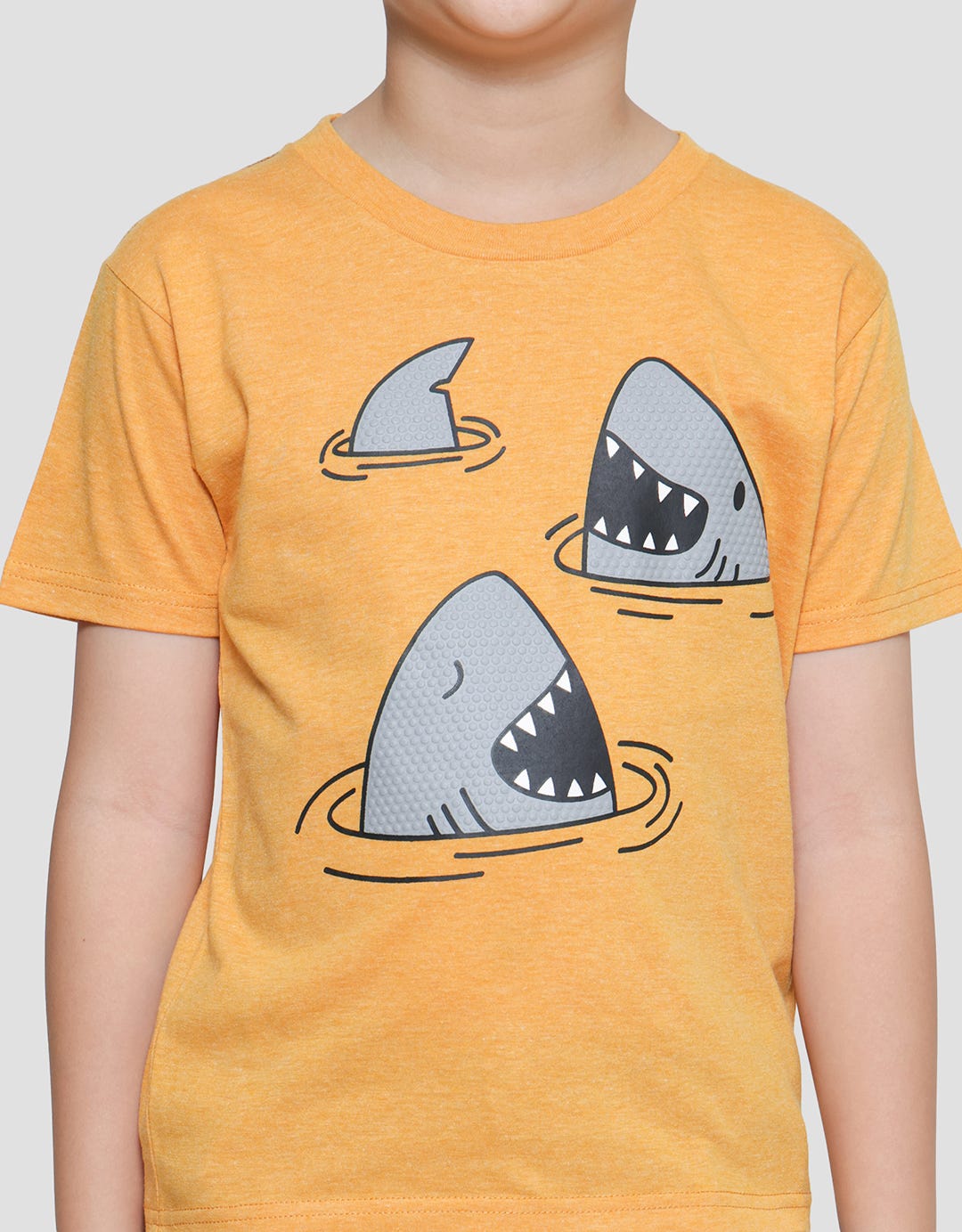 Little M Sharky Print Kaus Anak Laki-laki
