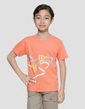 Little M Shark Print Kaos Lengan Pendek Anak Laki-Laki