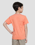 Little M Shark Print Kaos Lengan Pendek Anak Laki-Laki