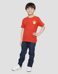 Little M I am Lemon Print Kaos Lengan Pendek Anak Laki-laki