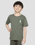 Little M Avocado Cartoon Kaos Anak Laki-laki