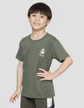 Little M Avocado Cartoon Kaos Anak Laki-laki