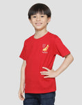 Little M Dino Banana Print Kaos Lengan Pendek Anak Laki-laki