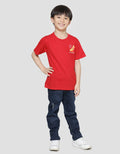 Little M Dino Banana Print Kaos Lengan Pendek Anak Laki-laki