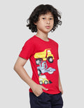 Little M Truck Kaos Lengan Pendek Anak Laki-Laki