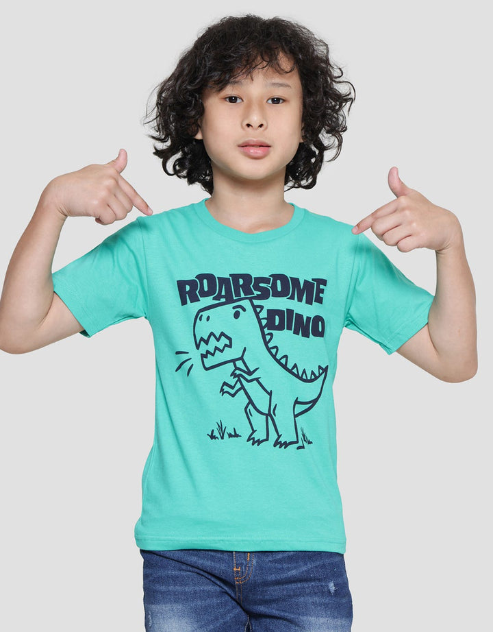 Little M Roarsome Dino Kaos Lengan Pendek Anak Laki-Laki