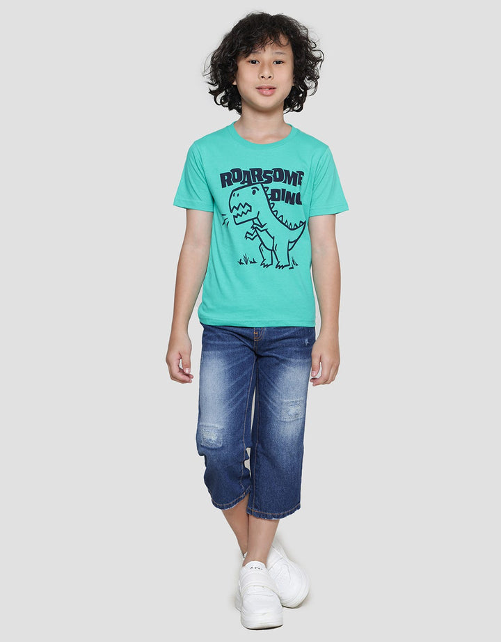 Little M Roarsome Dino Kaos Lengan Pendek Anak Laki-Laki