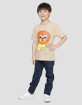 Little M Best Buy Lion Print Kaos Lengan Pendek Anak Laki-laki