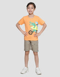 Little M Shark Crocodile Kaos Lengan Pendek Anak Laki-Laki