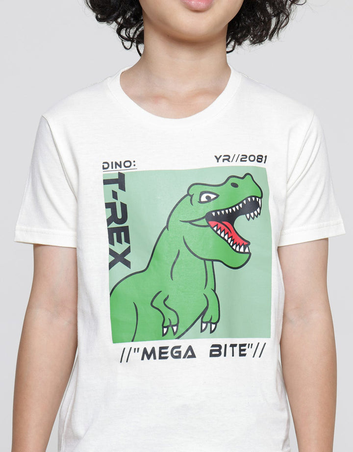 Little M Dino Print Best Boys T-shirts