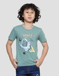 Little M Space Print Kaos Anak Laki-laki
