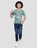 Little M Space Print Kaos Anak Laki-laki