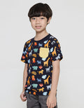 Little M Animal Fullprint Kaos Anak Laki-laki