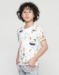 Little M Animal Print Kaos Anak Laki-laki