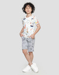 Little M Animal Print Kaos Anak Laki-laki