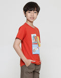 Little M Stripe Print Boys T-Shirt