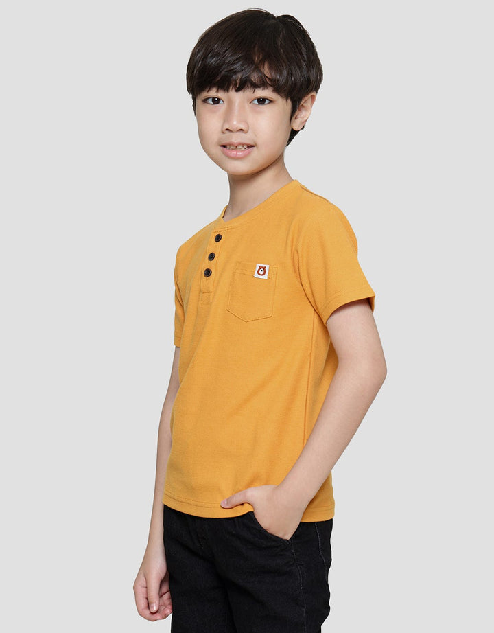 Little M Waffle Hent Boys T-Shirt