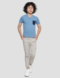 Little M Henley Texture Boys Short Sleeve T-Shirt