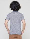 Little M Kaos Lengan Pendek Anak Laki-Laki Henley Texture
