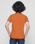 Little M Kaos Henley Texture Lengan Pendek Anak Laki-laki