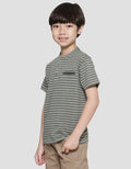 Little M Heney Texture Kaos Anak Laki-laki