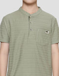 Little M Henley Txt Boys T-Shirt
